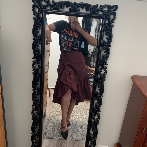 ‼️SOLD‼️Ulla Johnson Camila Ruffle Wrap Skirt - Picture 5 of 6